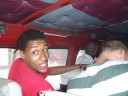 Franklin in the matatu