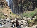 Sally at the falls