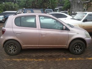 Cassandra's pink Vitz