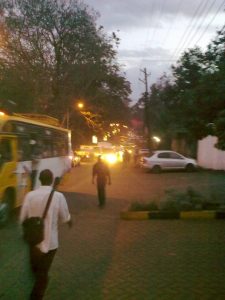 Traffic jam on Church Road