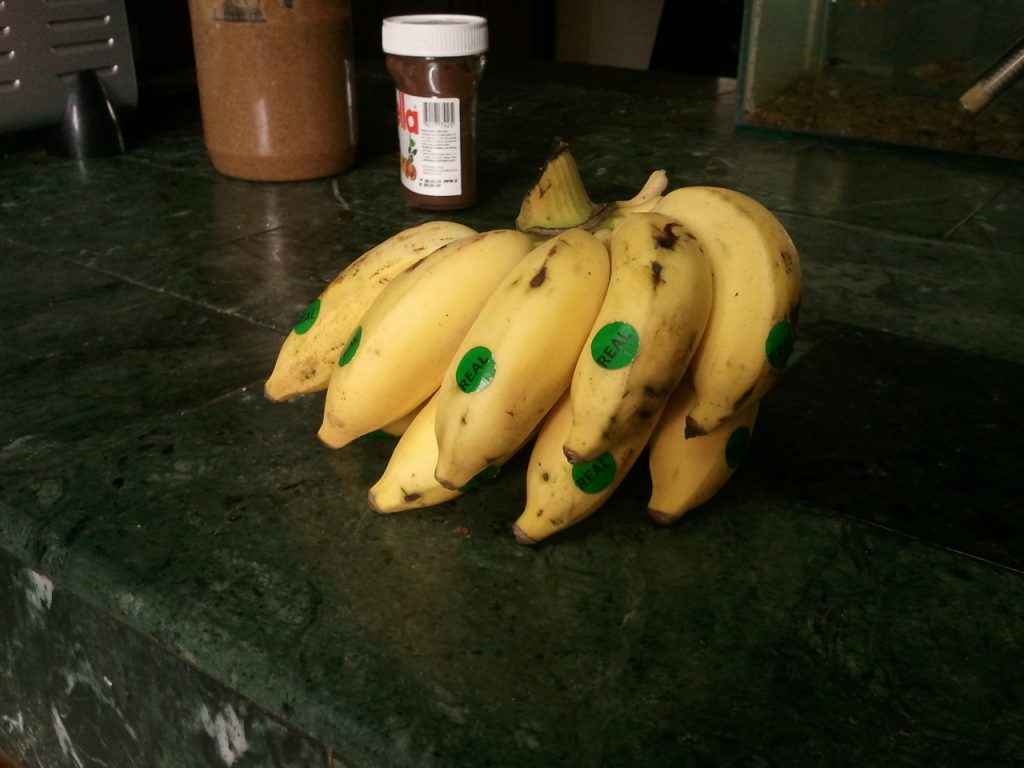 "real" bananas from Uchumi