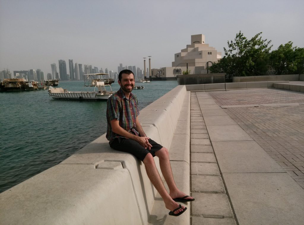 Alan at the dhow harbor