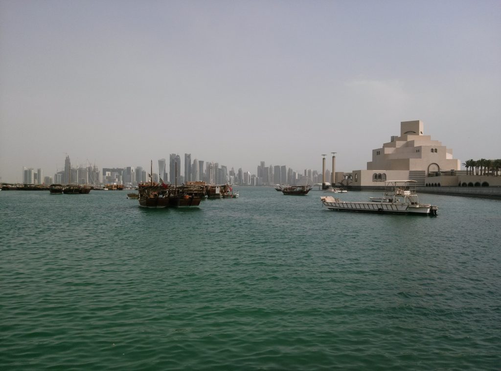 Dhow harbor in Doha, Qatar