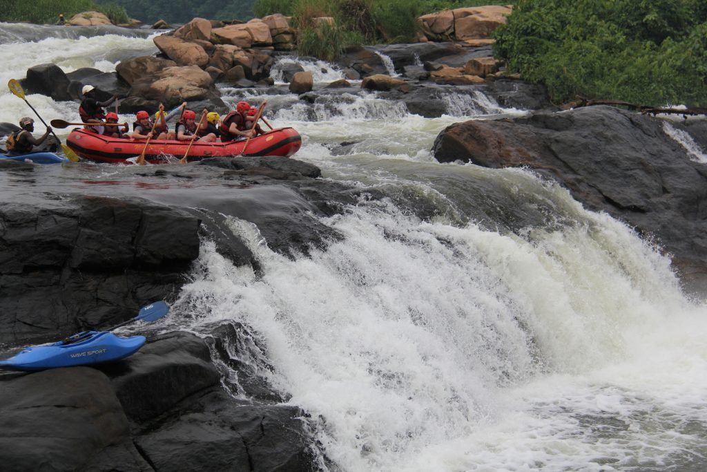 Down the grade-five rapid